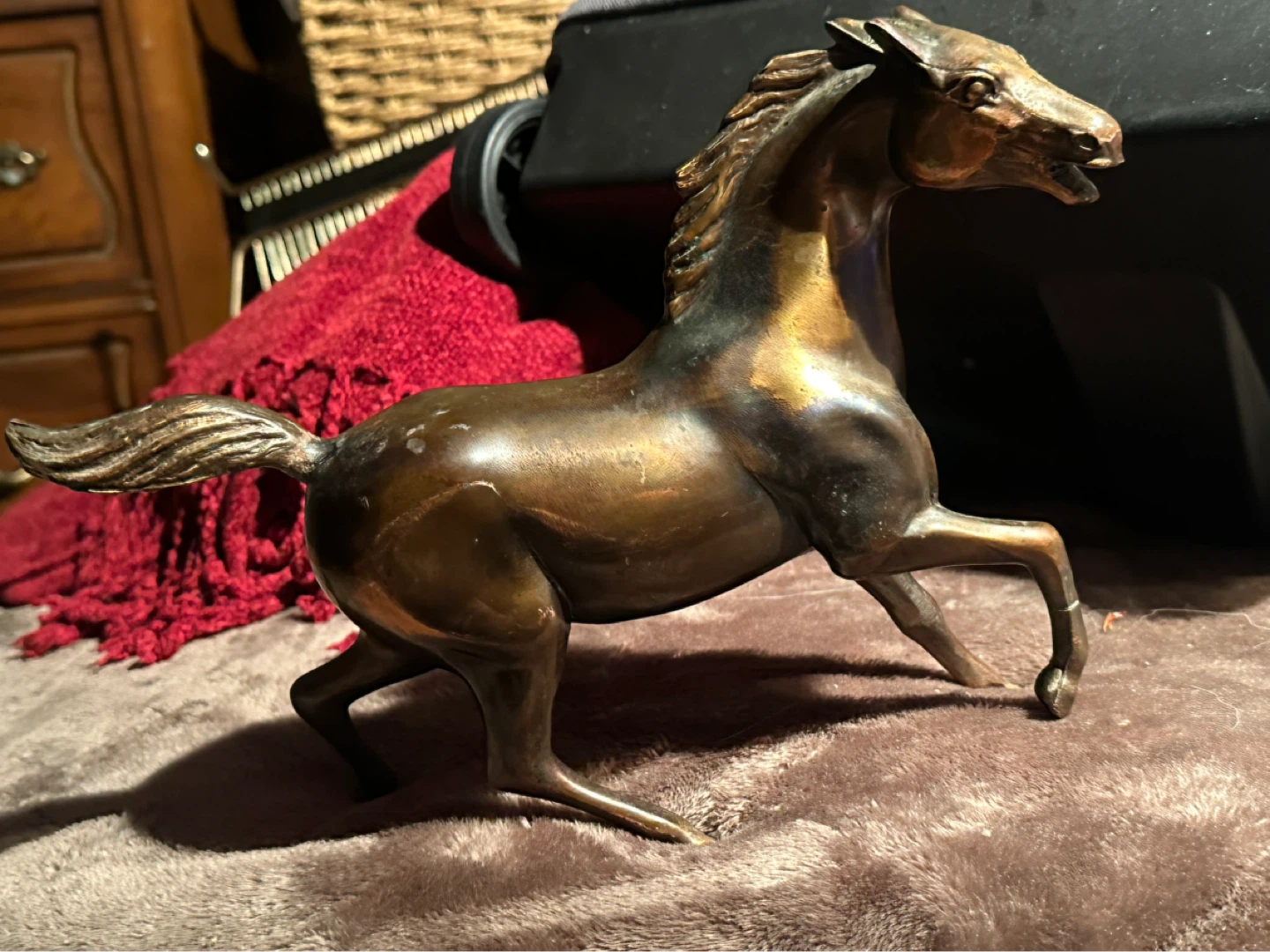 MCM Solid Copper/bronze Horse Statue Made In Canada