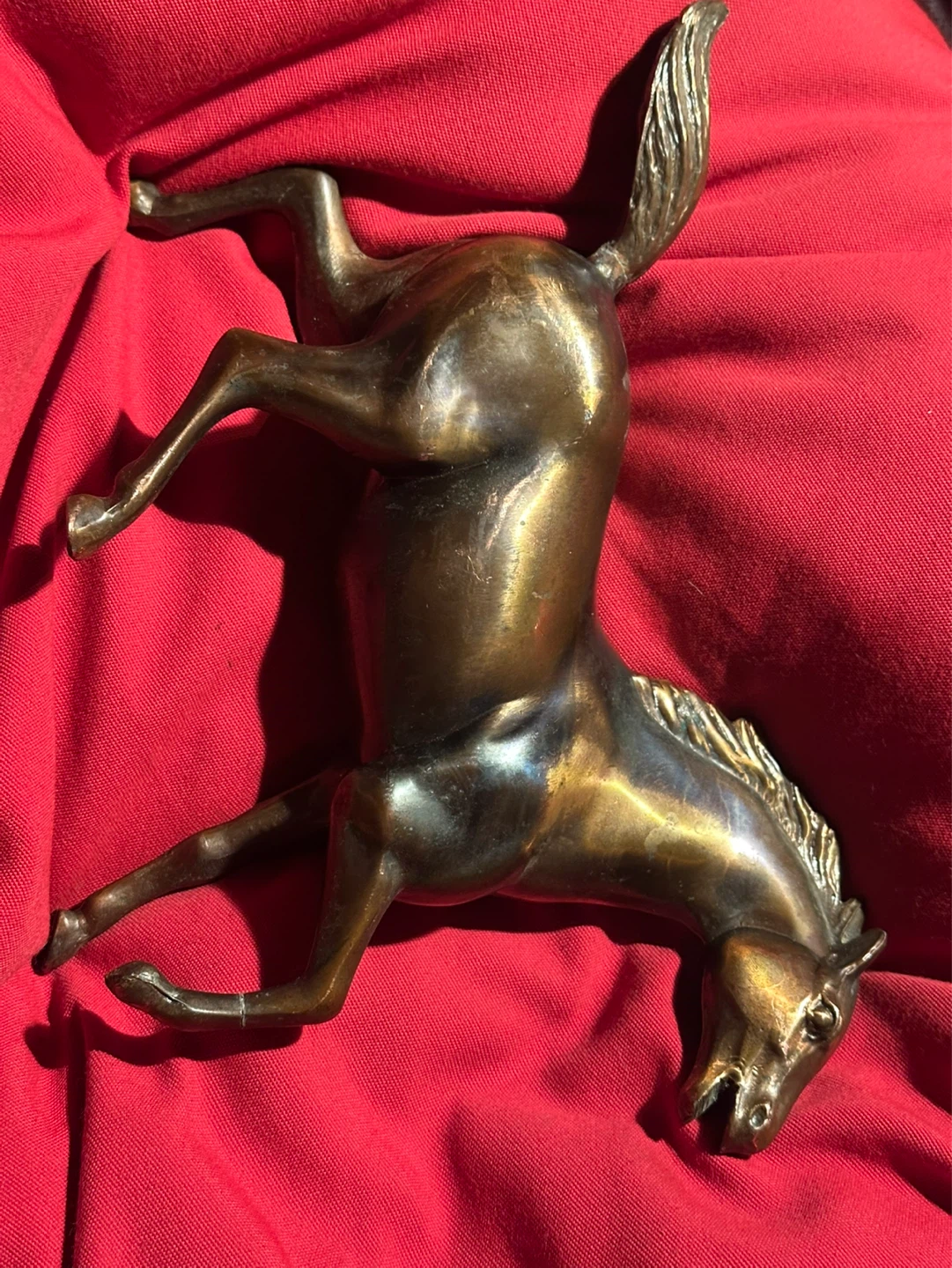 MCM Solid Copper/bronze Horse Statue Made In Canada - photo 2