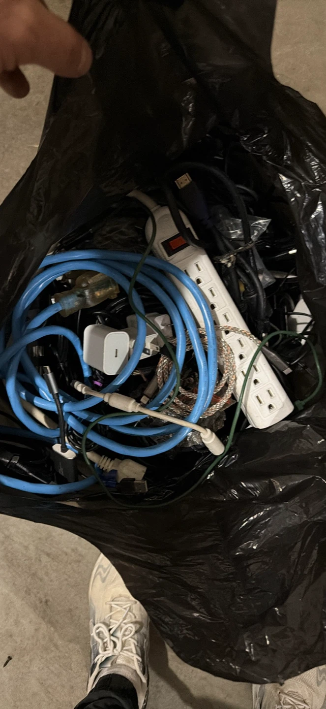 Bag of Mixed Electronics Cables & Accessories