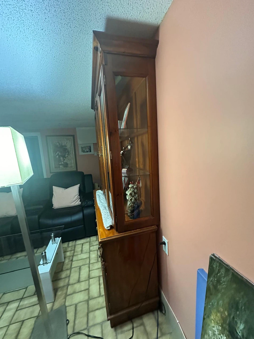 Wooden China Cabinet with Glass Doors - photo 4