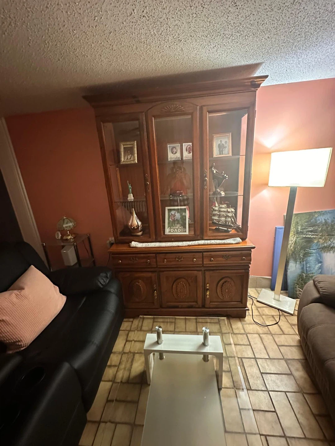 Wooden China Cabinet with Glass Doors - photo 2