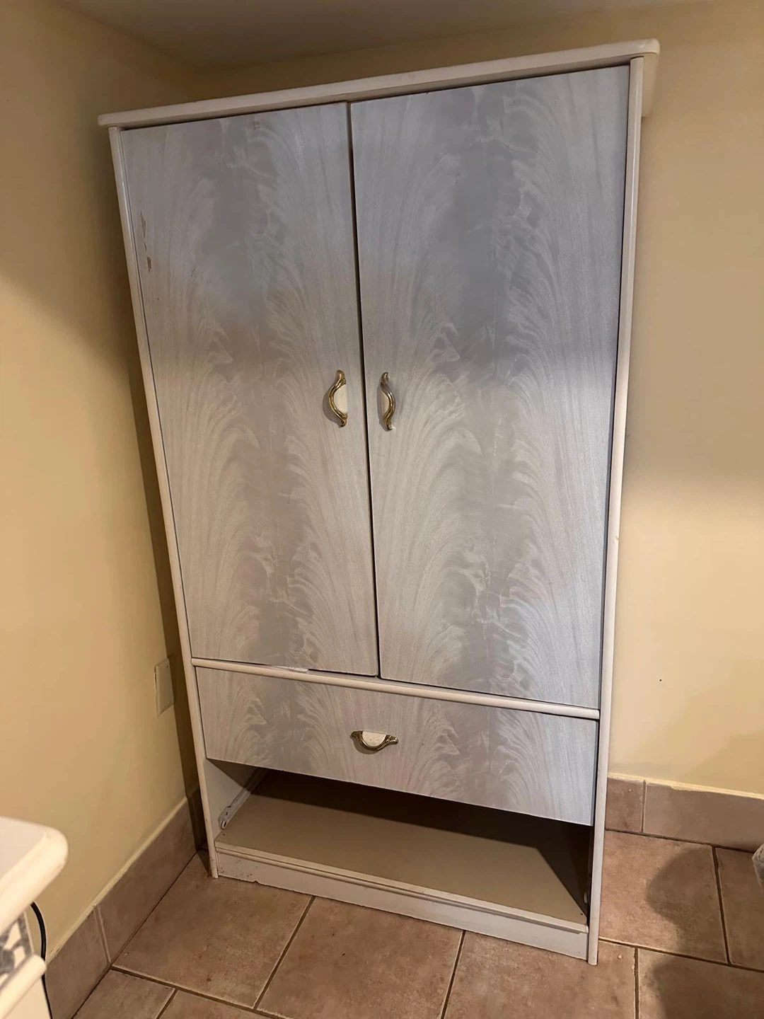 White Armoire with Drawer