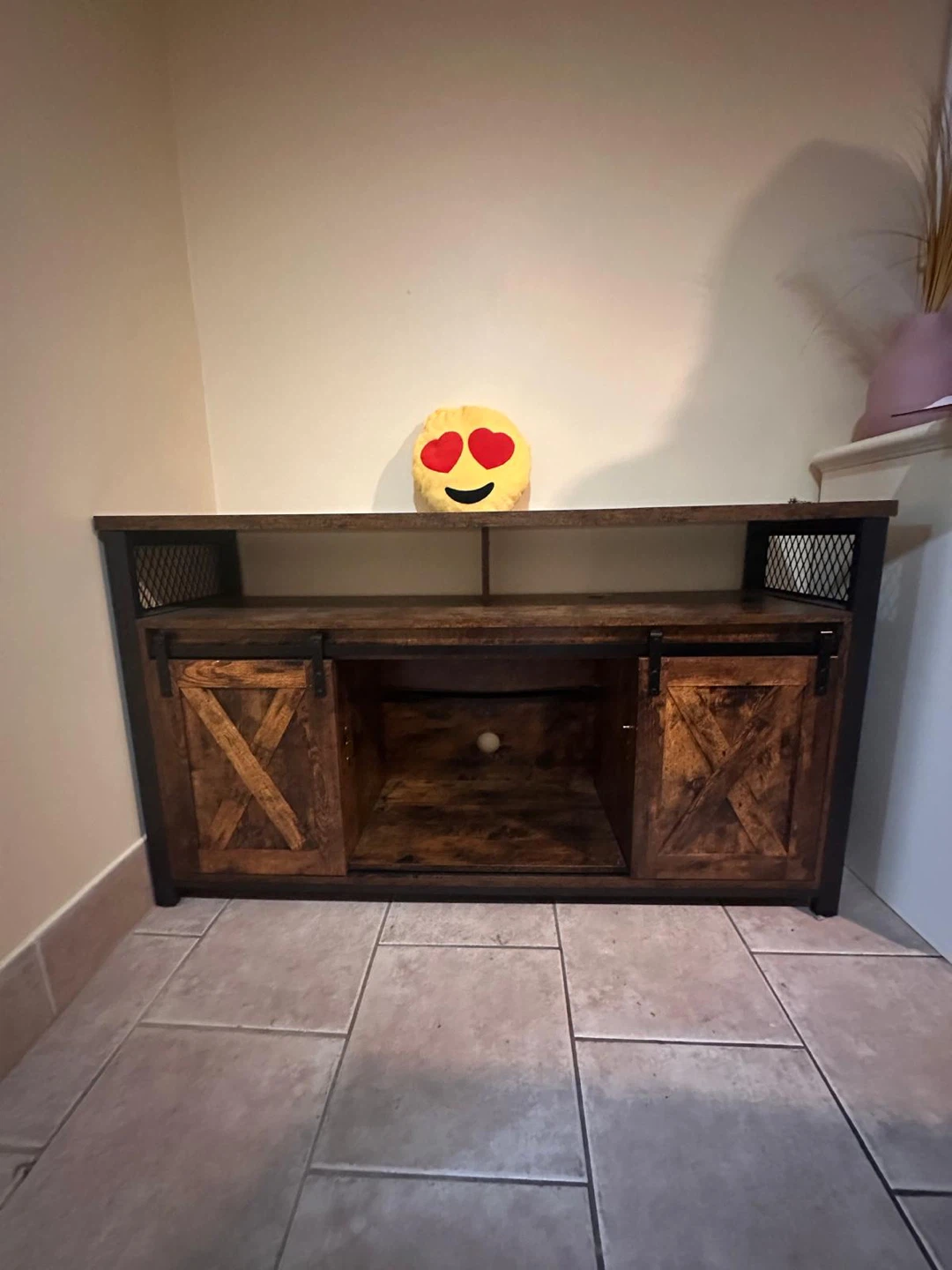 Rustic Barn Door TV Stand