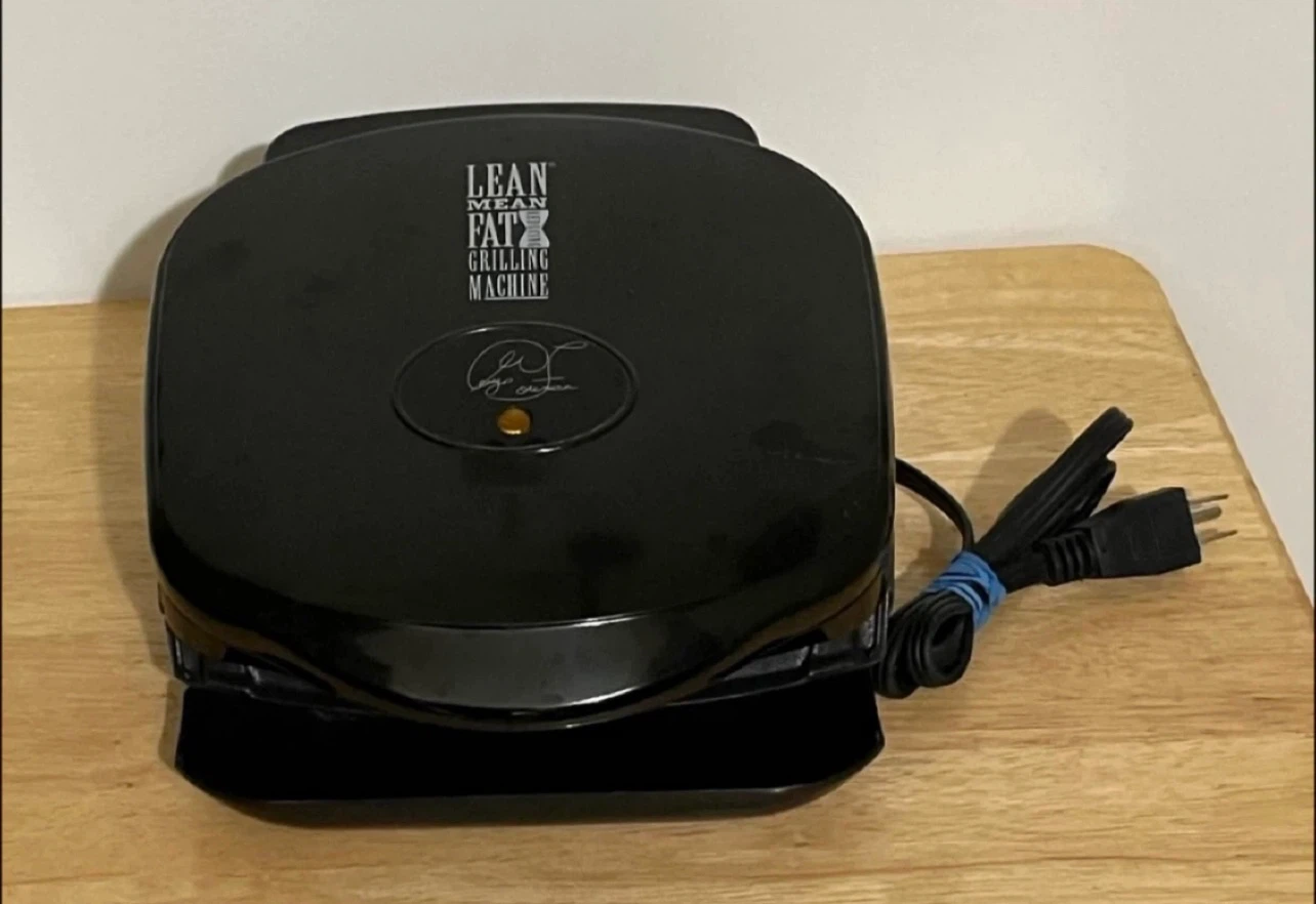 🌱 George Foreman Electric Lean Meat Fat Grilling Machine - Black
