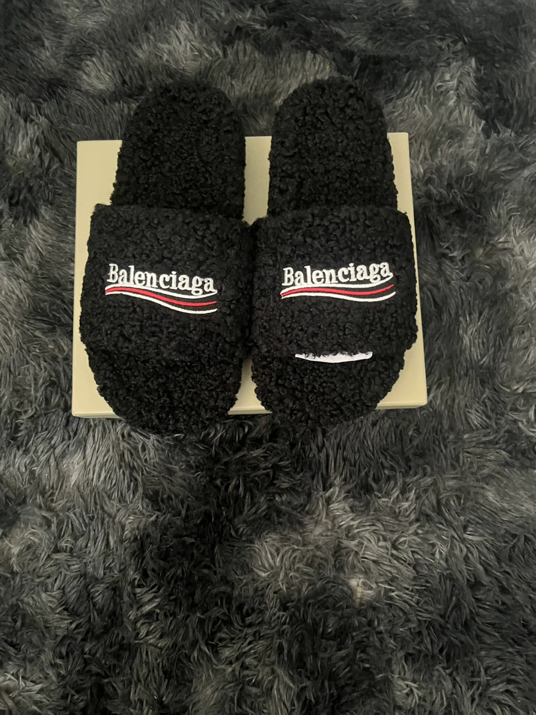 🖤 Balenciaga Furry Slides 🔥🐑 - photo 3