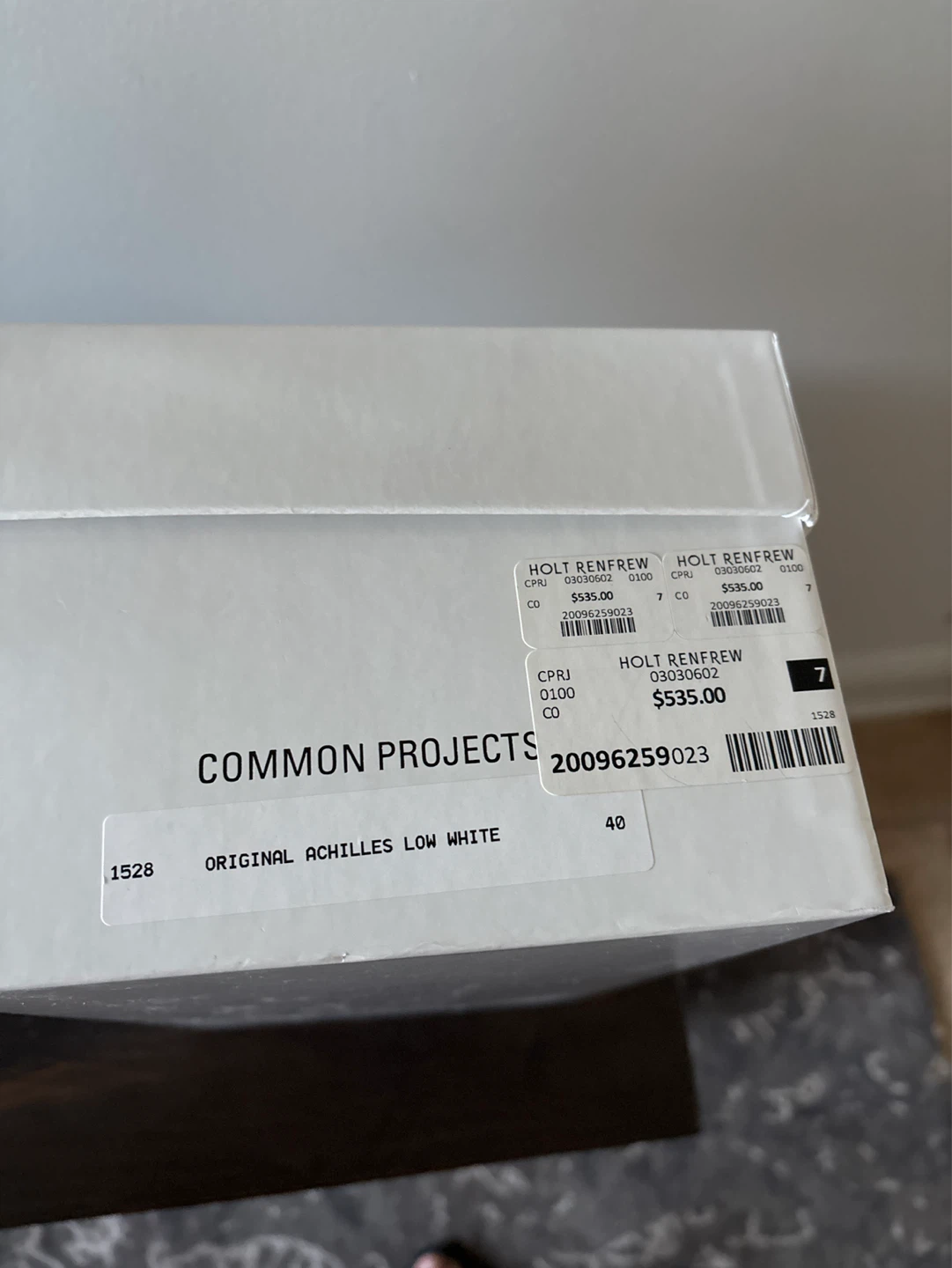 MENS Common Projects Original Achilles Low White Sneakers - photo 3