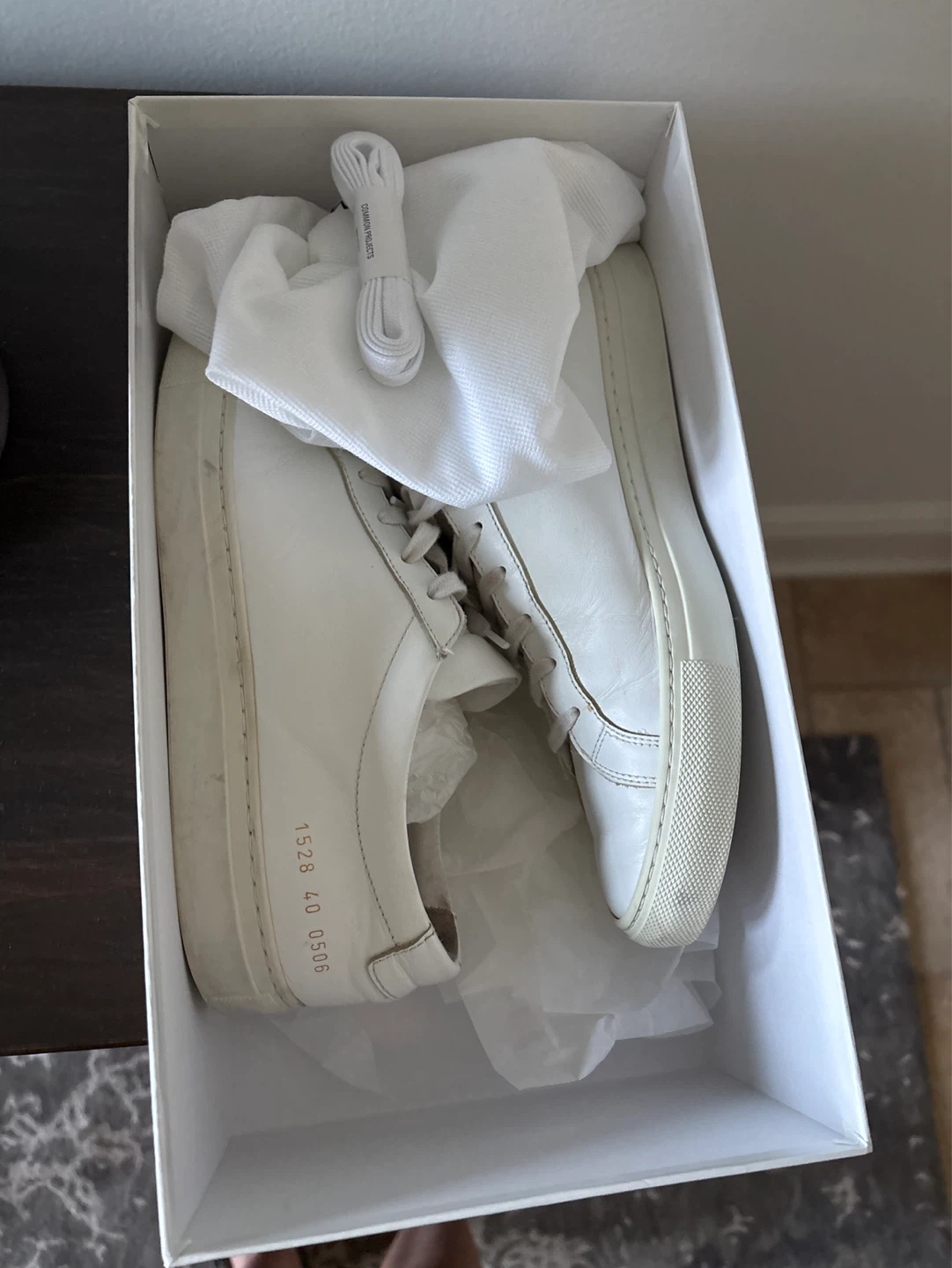 MENS Common Projects Original Achilles Low White Sneakers