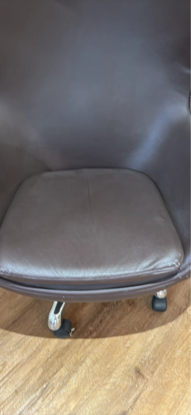 NEW Brown Egg Chair with Chrome Base - photo 2