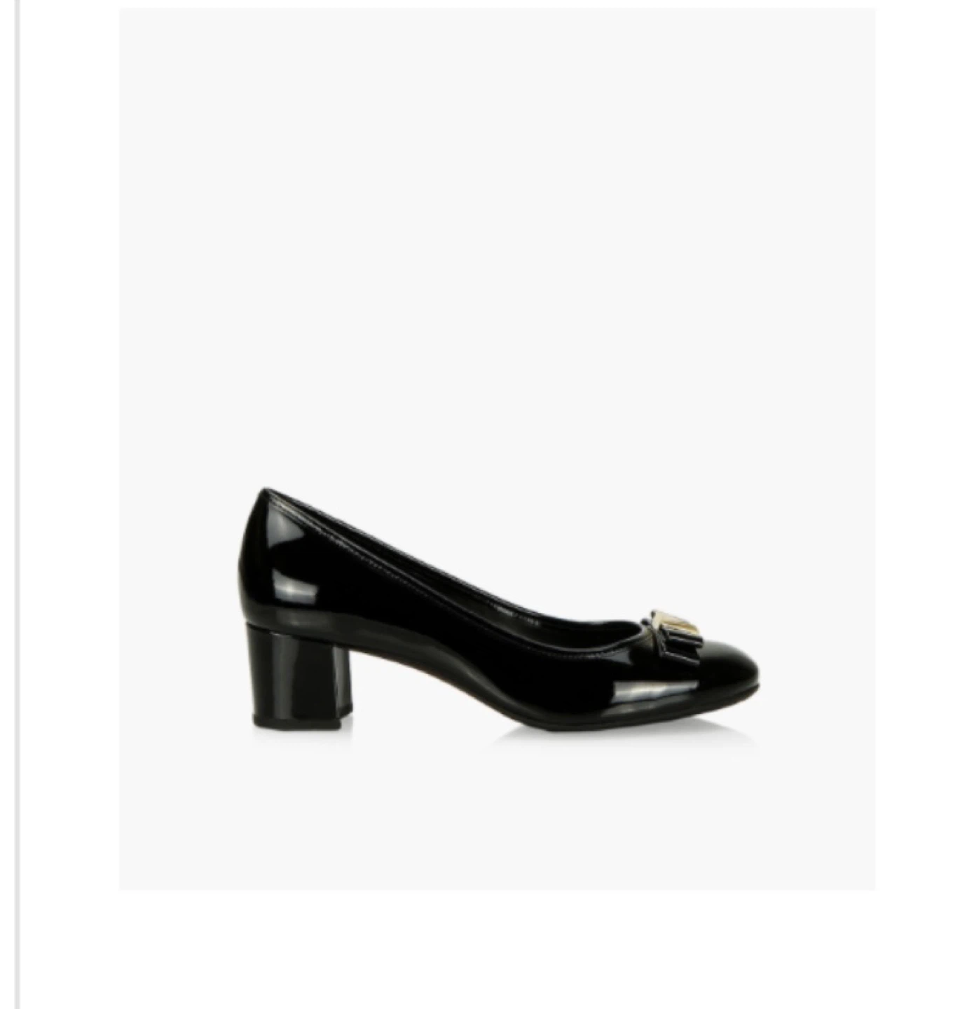 MK Black patent leather bow heels - photo 2