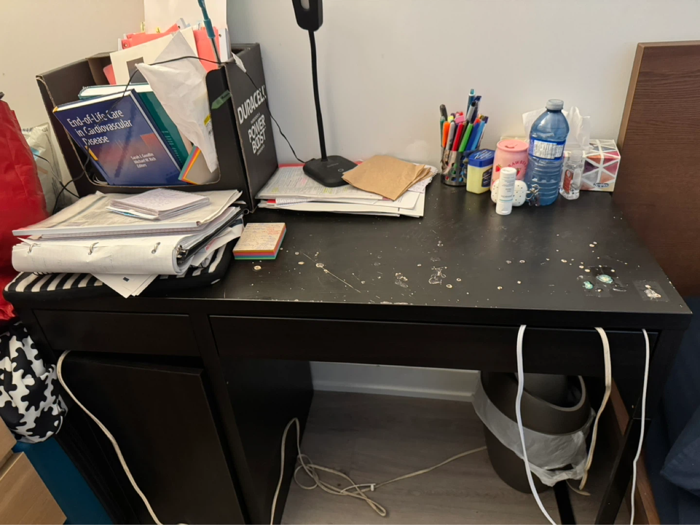 Black Two-Drawer Desk - photo 2