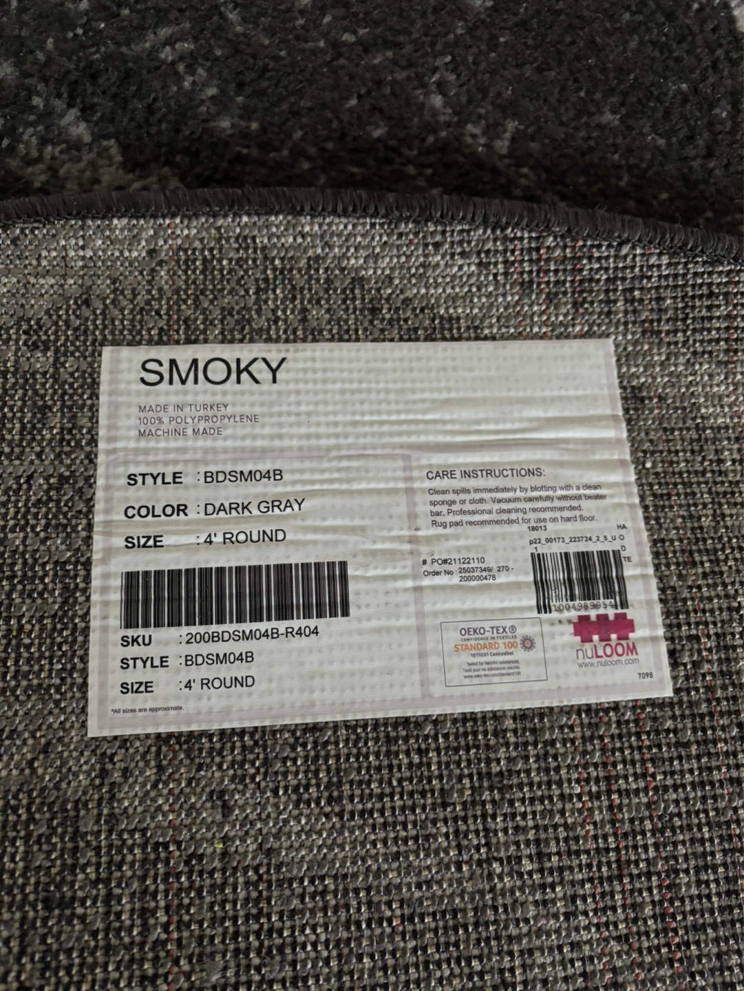 Nuloom Smoky 4' Round Area Rug - photo 3