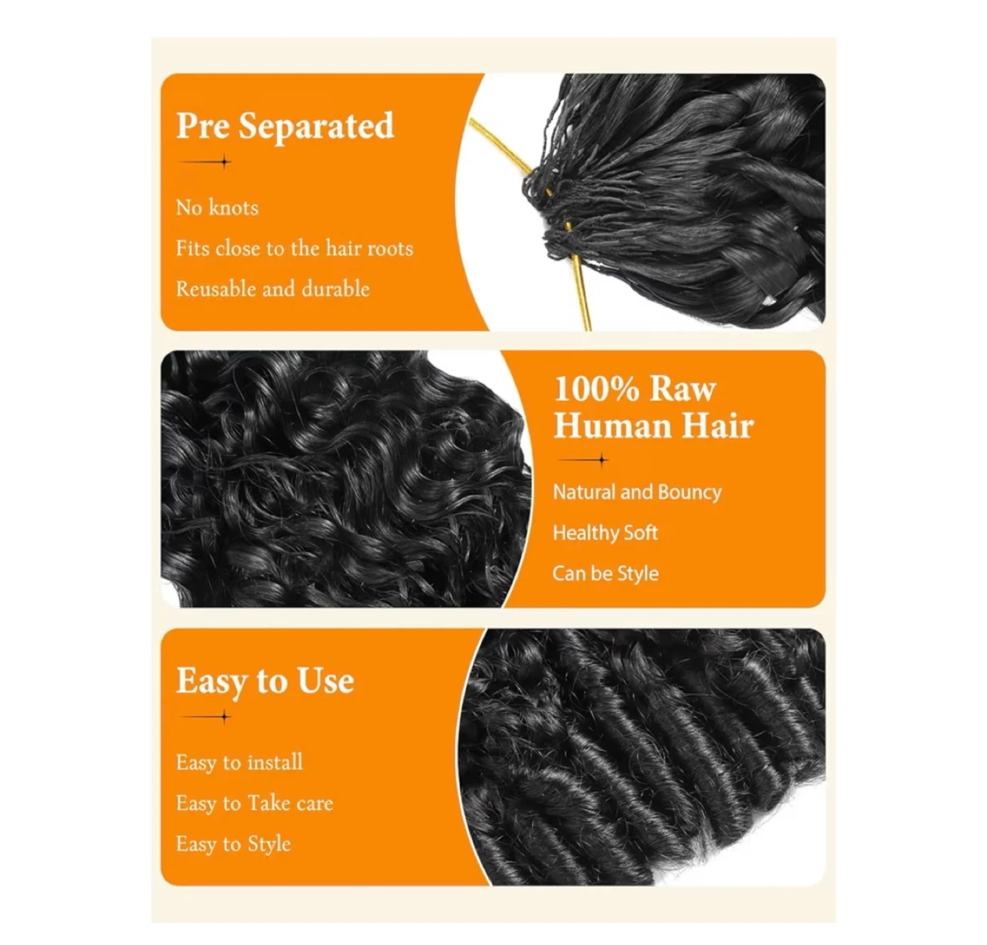 Brand new Human Crochet Hair for Black Women,16Inch - photo 4