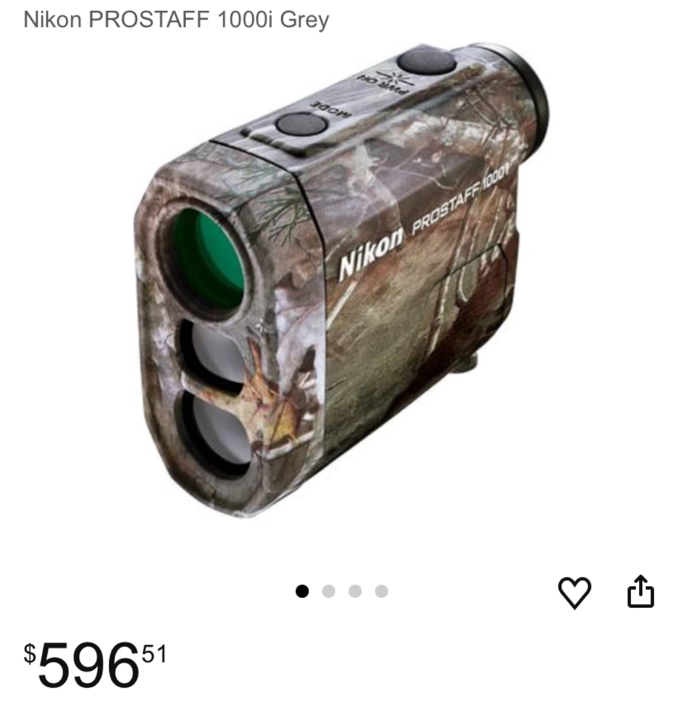 Nikon Prostaff 1000i Camo Rangefinder