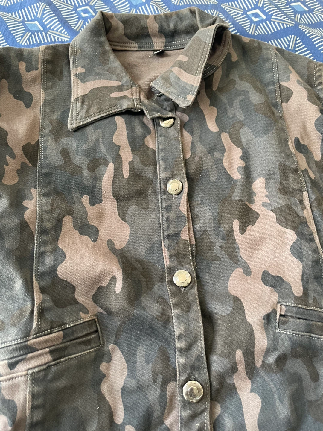 Sleeveless Camo Denim Dress - photo 2
