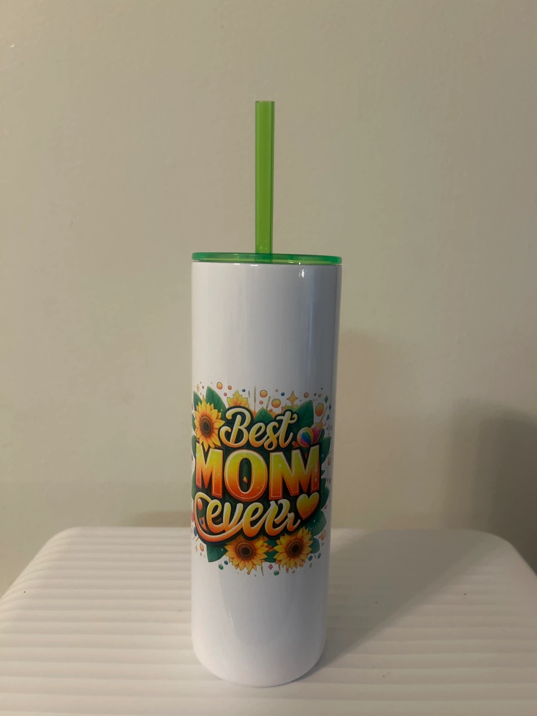 Best Mom Ever Tumbler with Straw