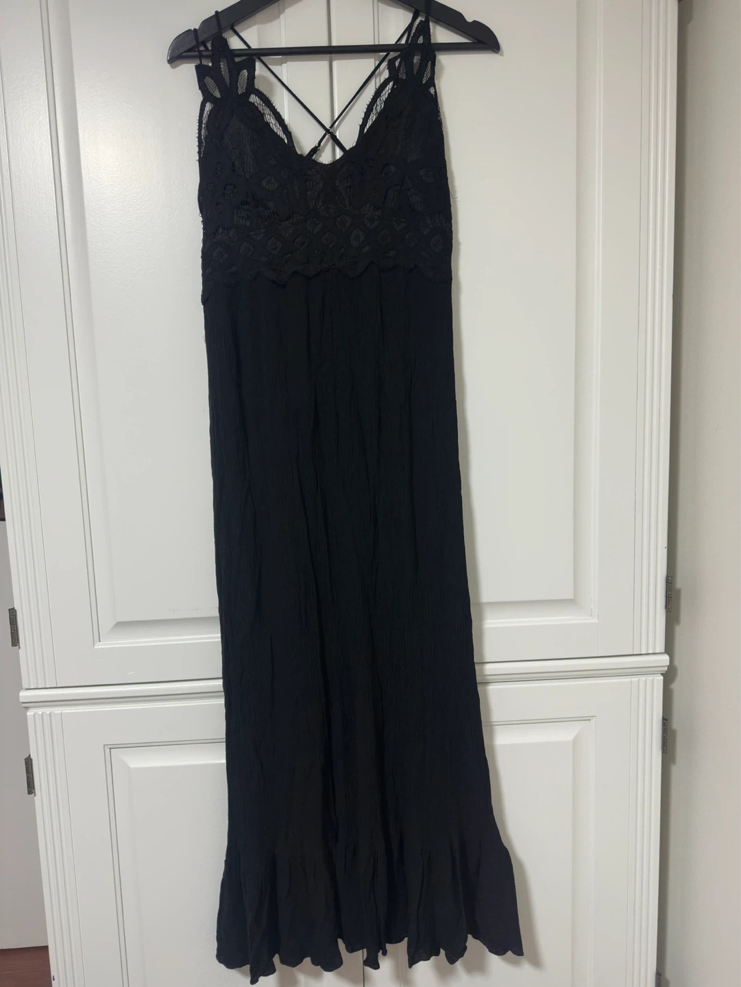 Black Lace Maxi Dress