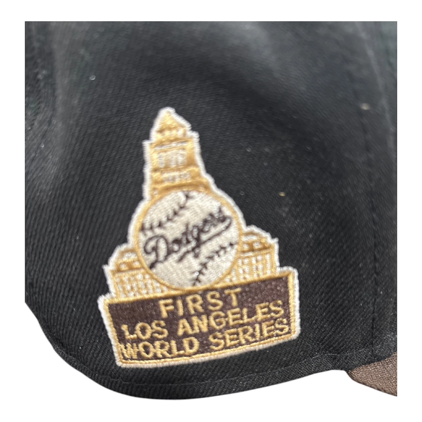 New Era LA Dodgers 9FORTY Adjustable Hat - Black/Brown - photo 2