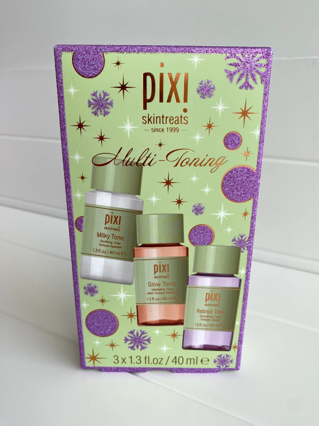 New! Pixi Multi-Toning Skintreats Set retinol, milky, glow