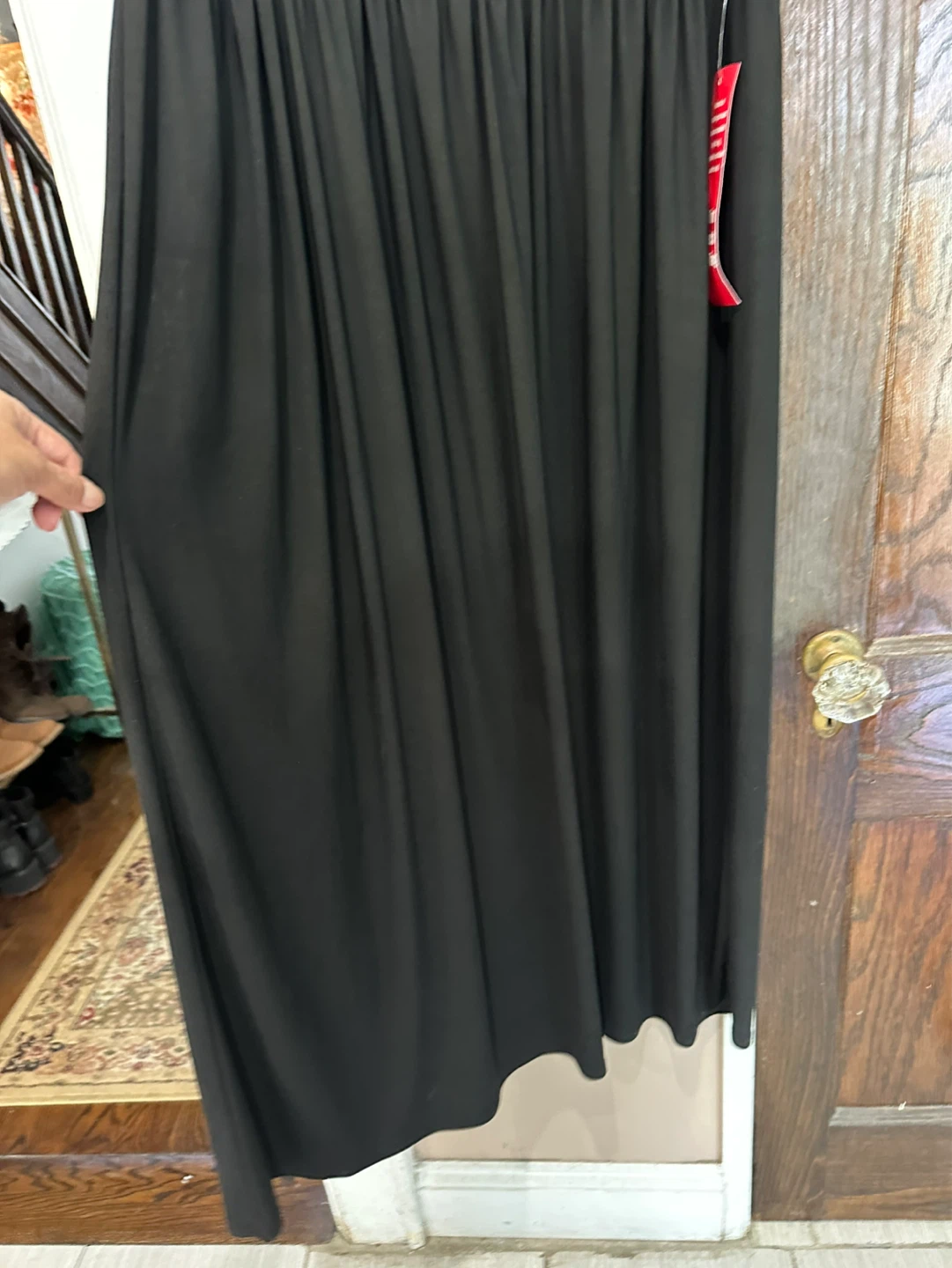 Beaded Waist Black Maxi Dress - Sleeveless Evening Gown - photo 4