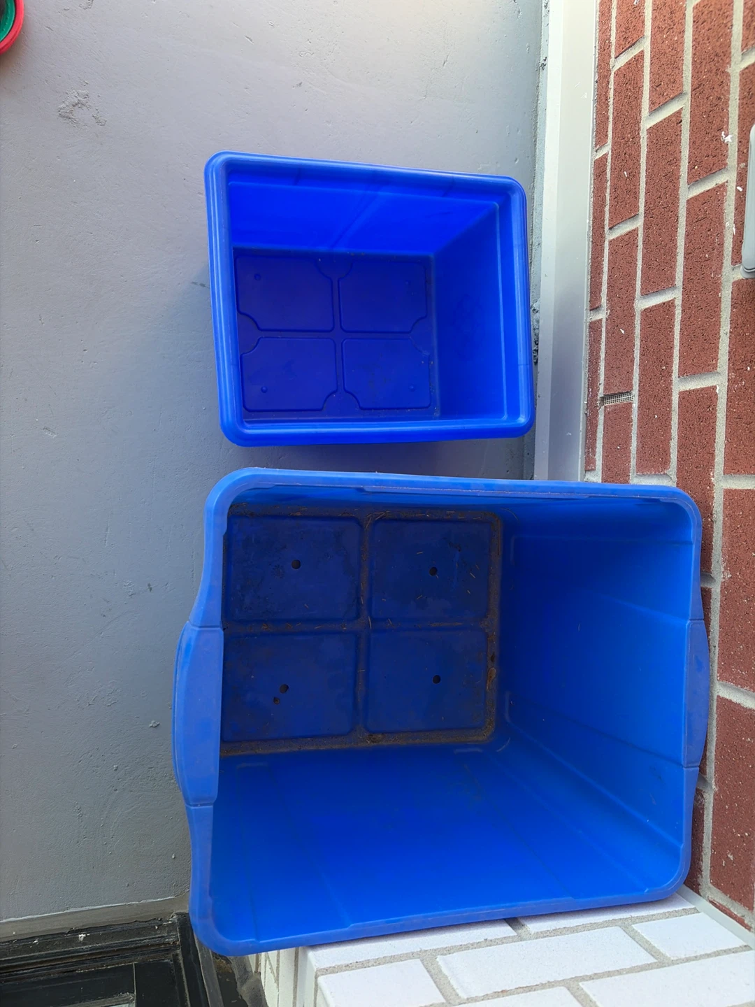 Pick up: 2 Blue Plastic Recycling Bins - photo 2