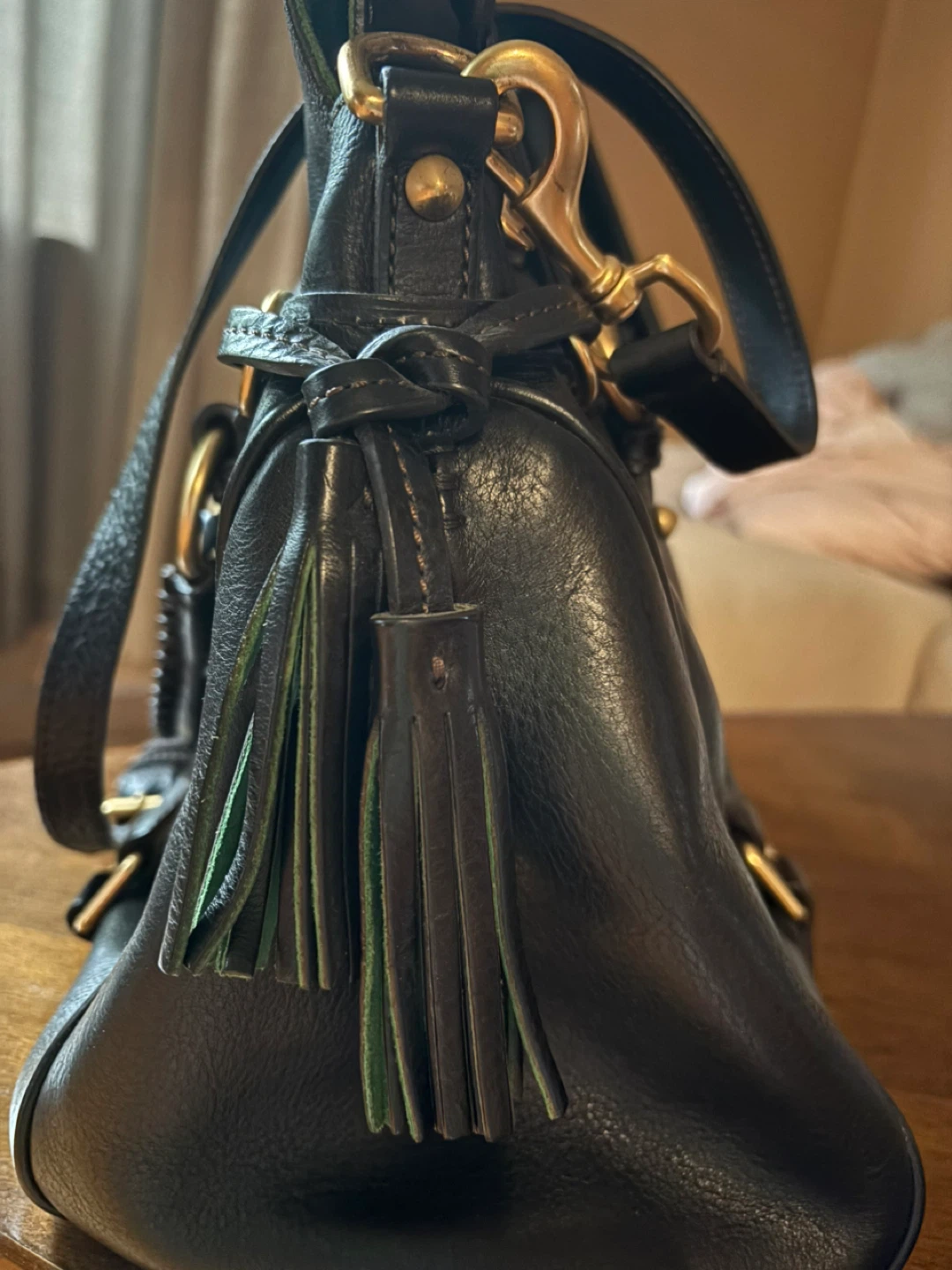 Dooney & Bourke Black Leather Satchel Handbag - photo 3