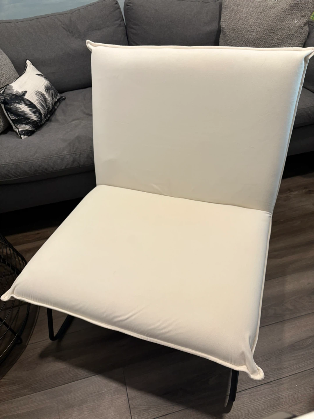 Large White Chair