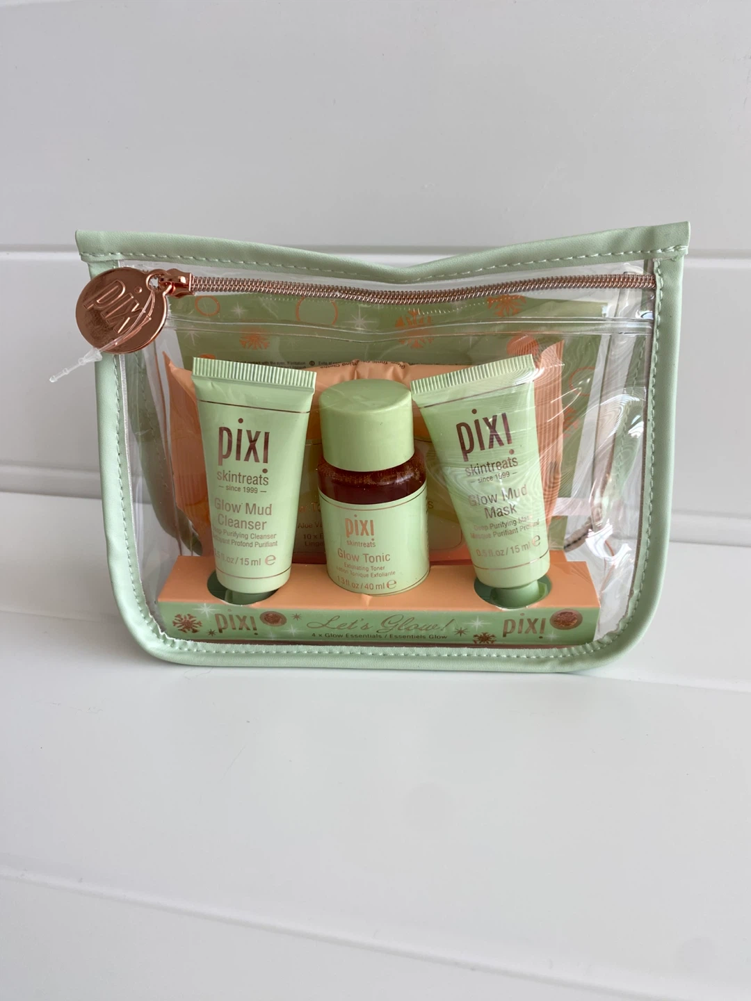 New! Pixi Beauty Mud Mask, Mud Cleanser, Toner Travel Set - photo 2