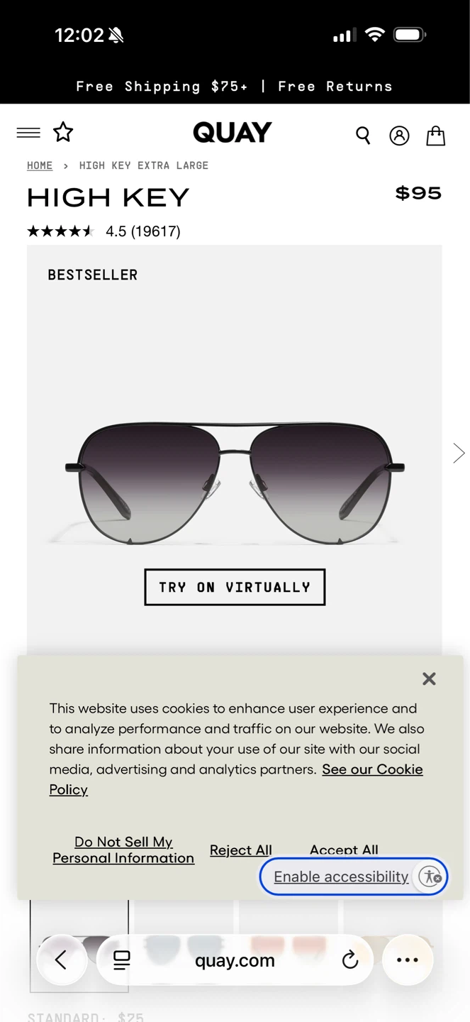 QUAY High Key 126 Polarized Aviator Sunglasses - photo 5