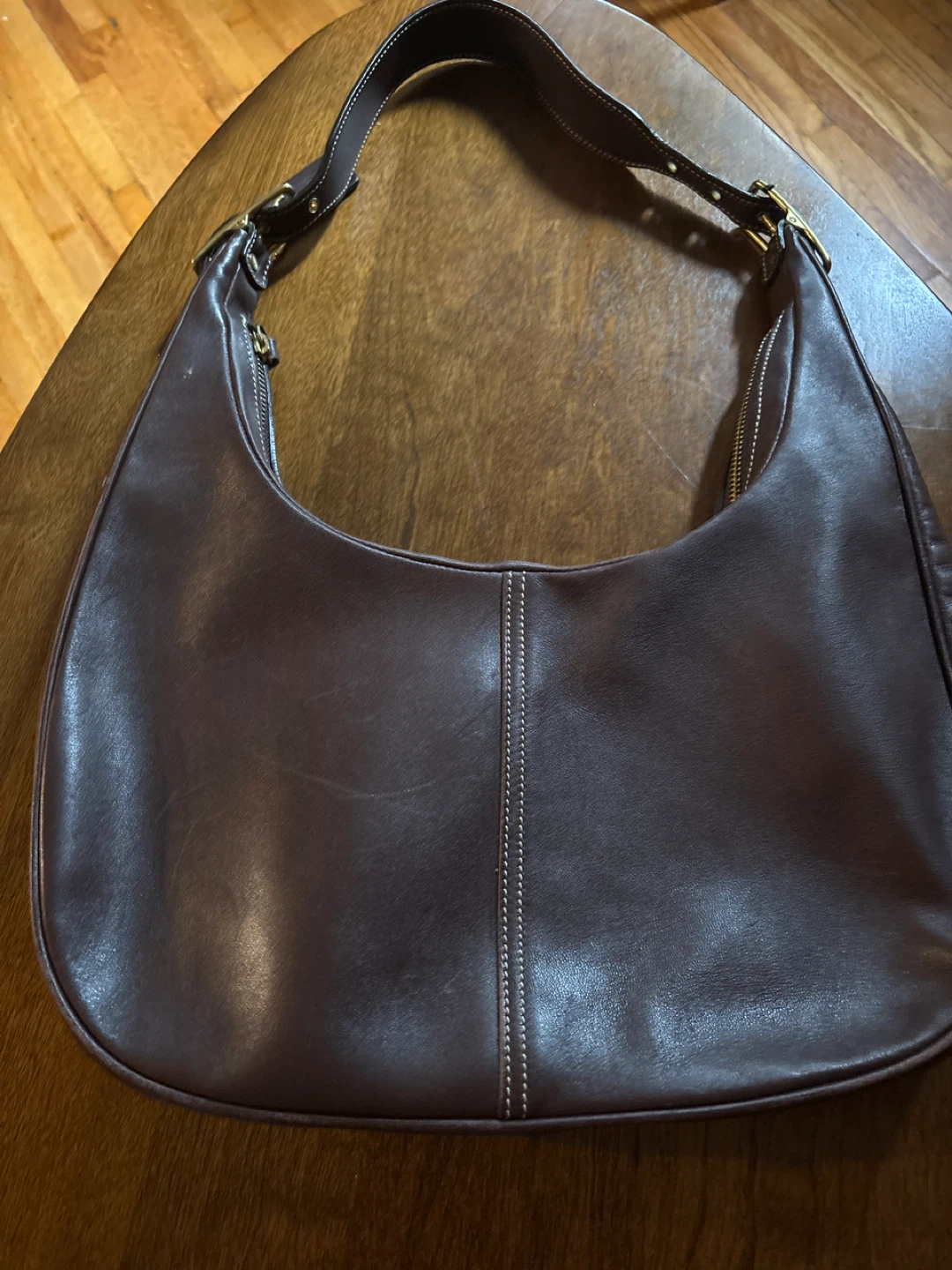 Coach Leather Hobo Handbag