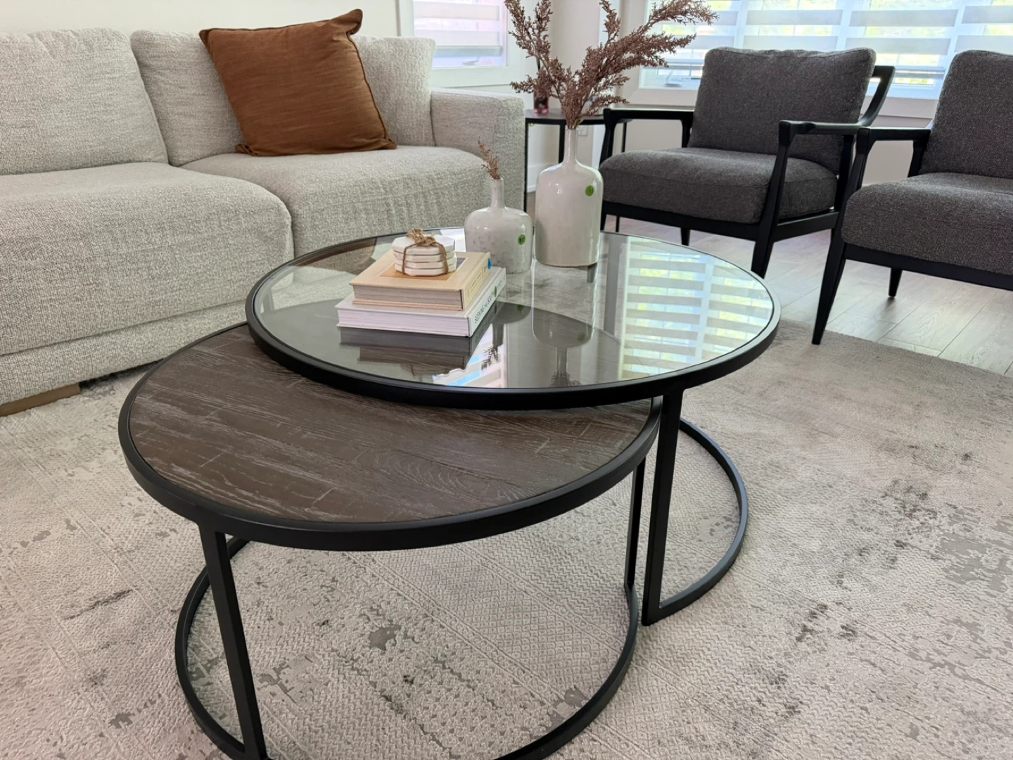 Urban barn Nesting Round Coffee Tables
