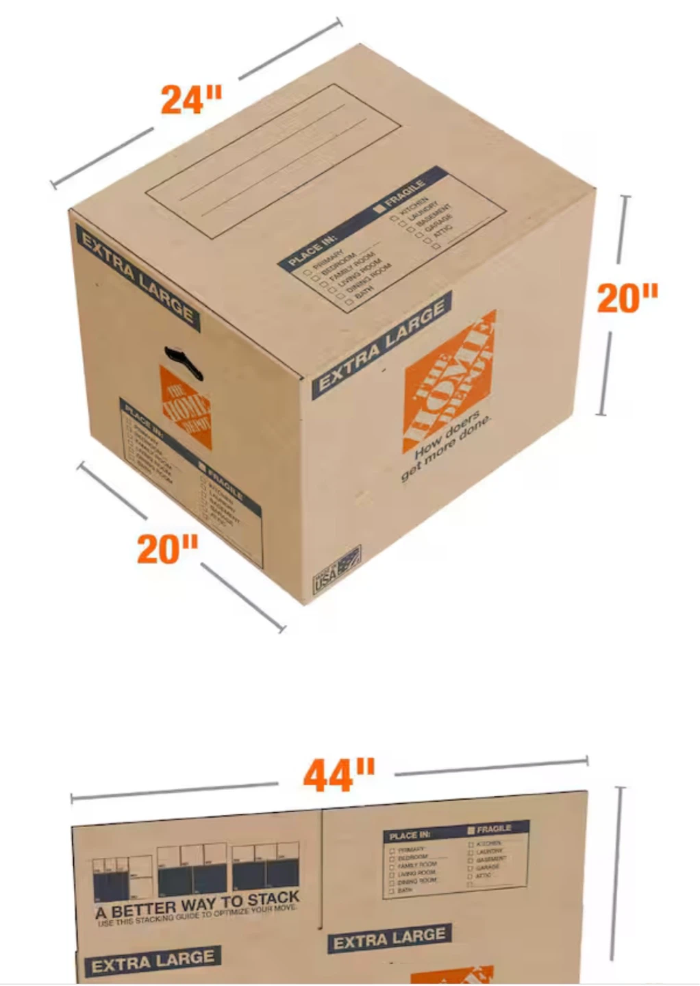The Home Depot Extra Large Moving Box- 3 boxes