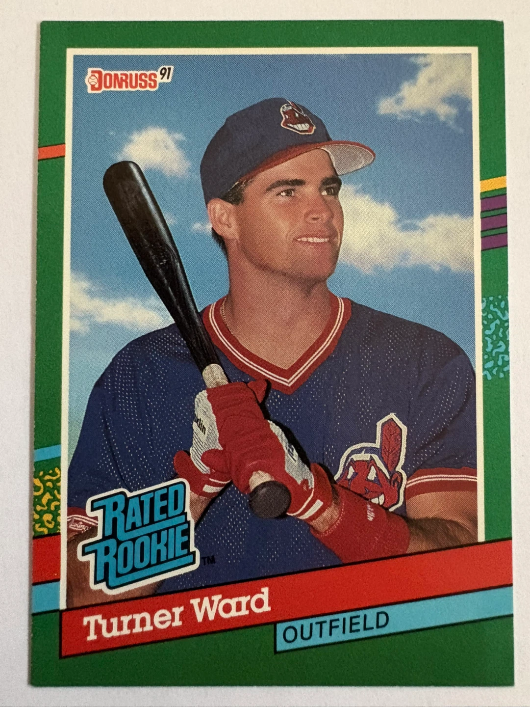 1991 Donruss Rated Rookie Turner Ward Baseball Card