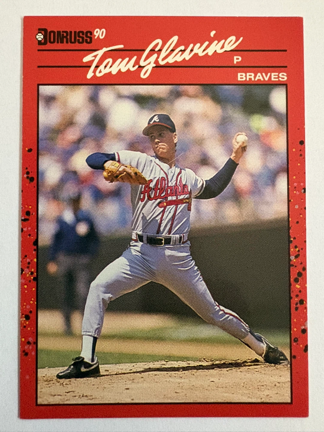 1990 Donruss Tom Glavine Baseball Card