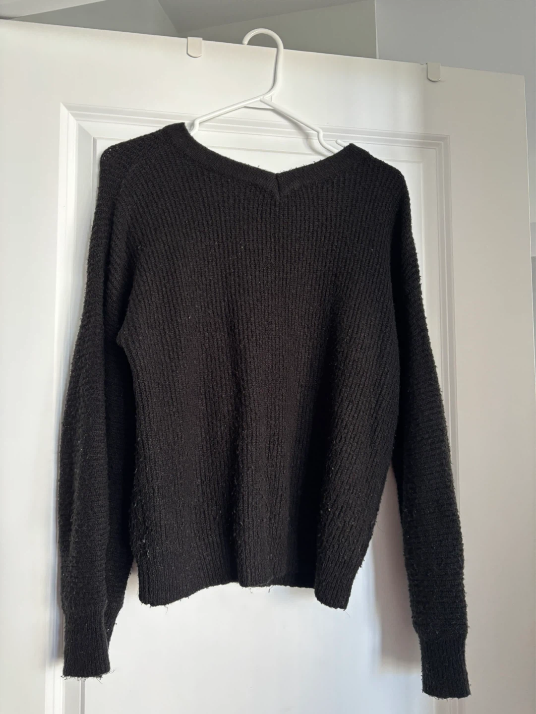Black V-Neck Sweater