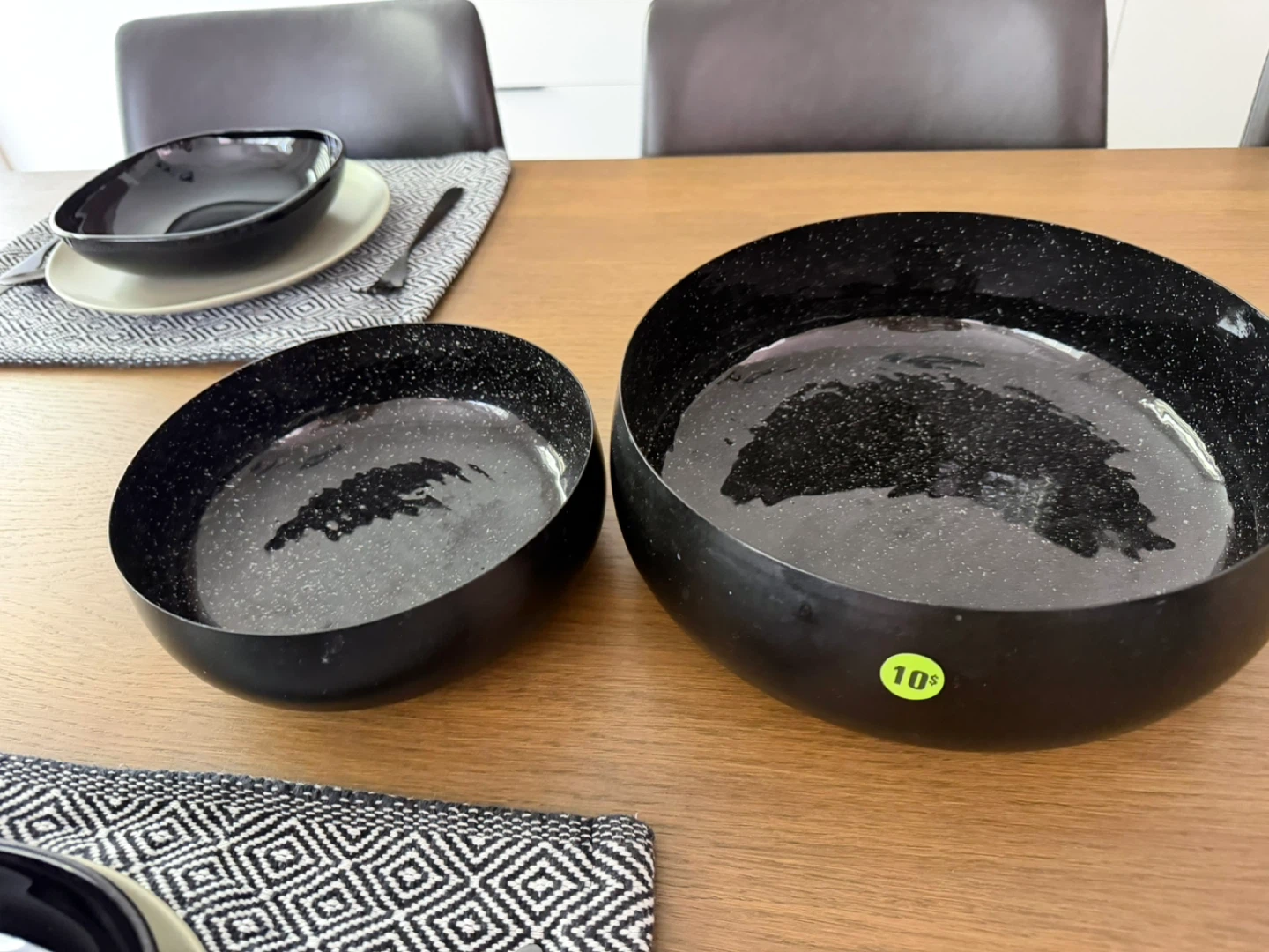 Black Serving Bowls (Set of 2) - photo 2