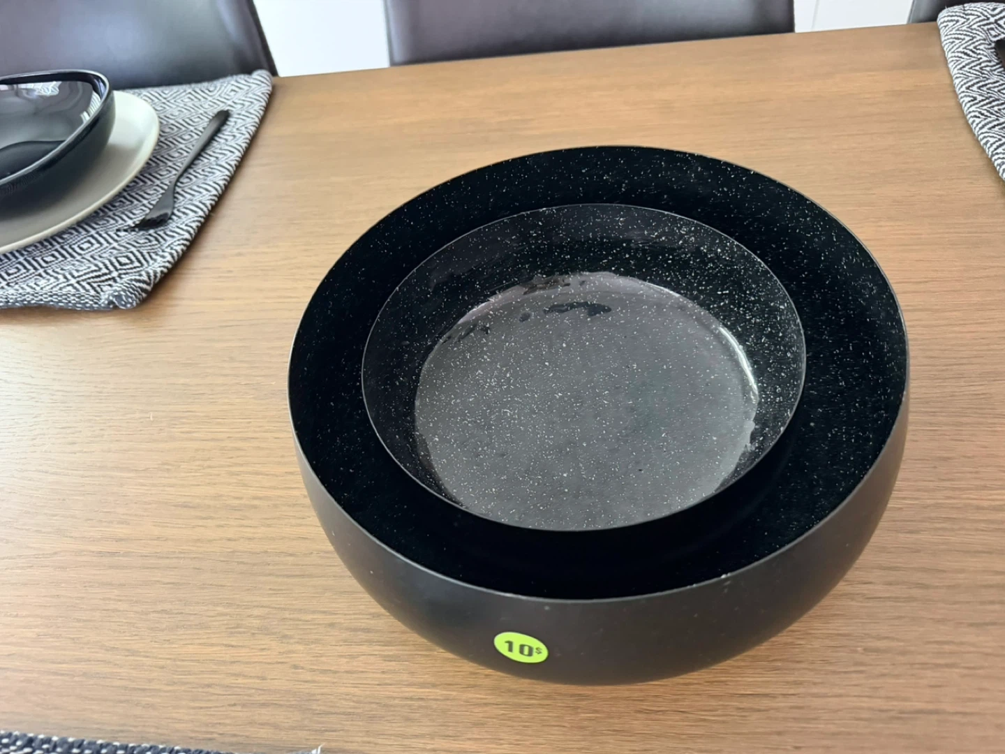 Black Serving Bowls (Set of 2)