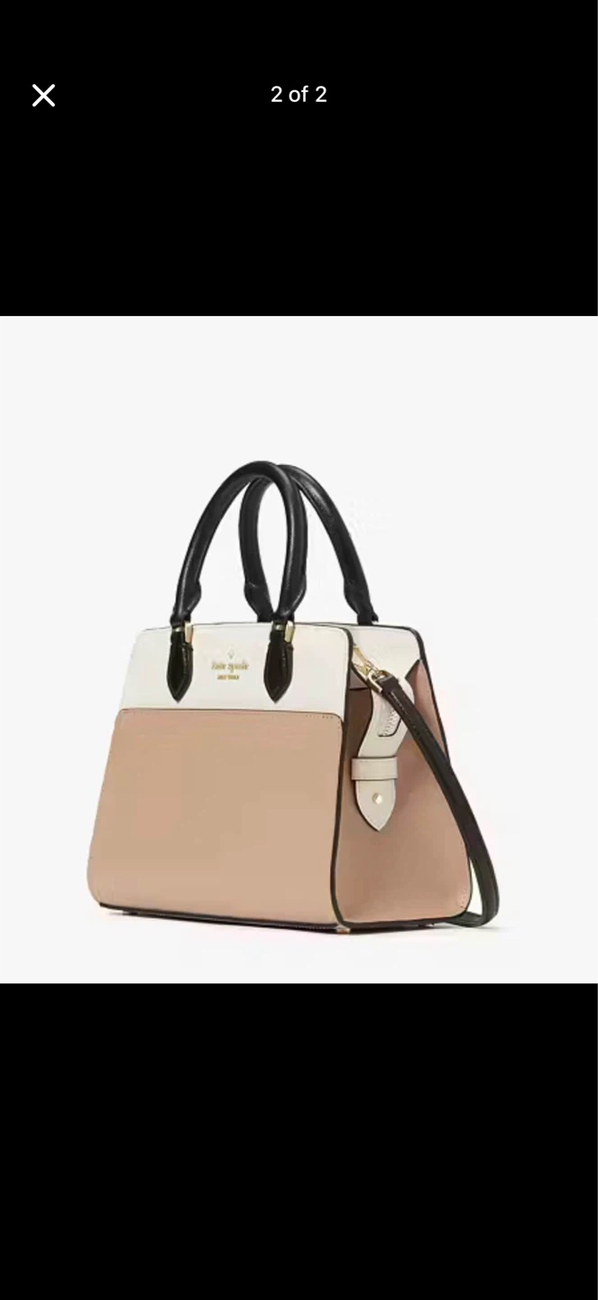 Kate Spade Satchel Bag - Beige/White/Black