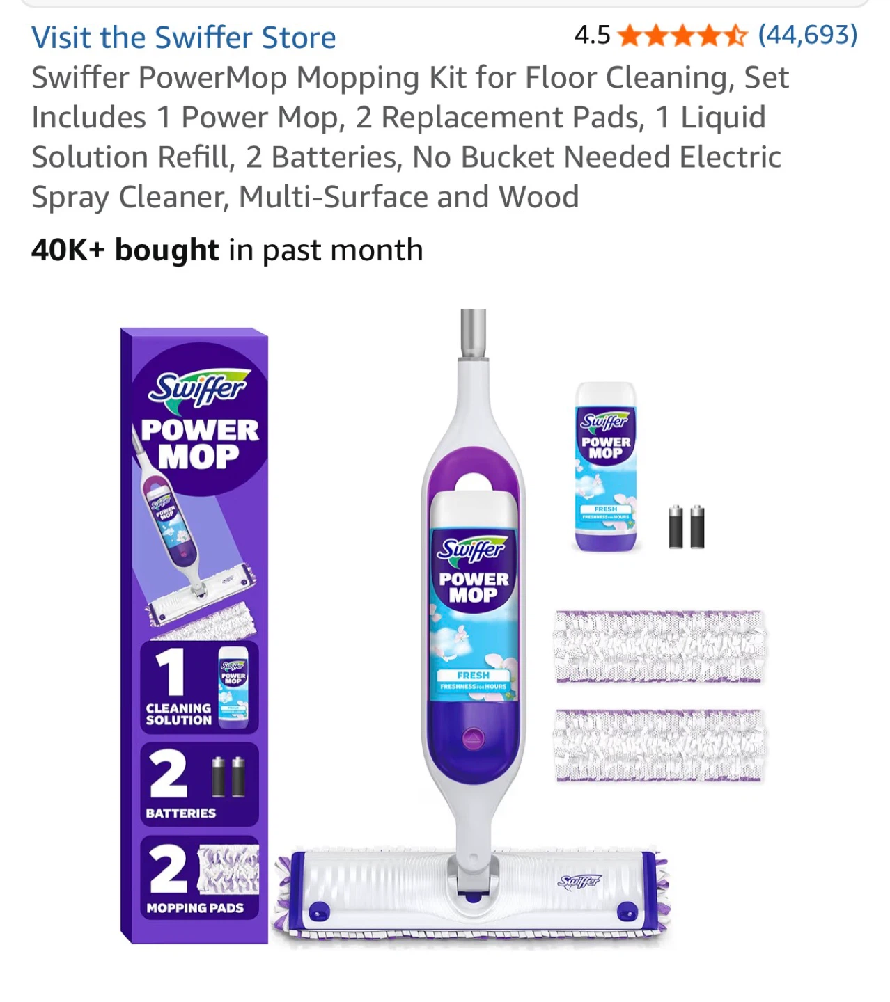 Swiffer PowerMop Mopping Kit
