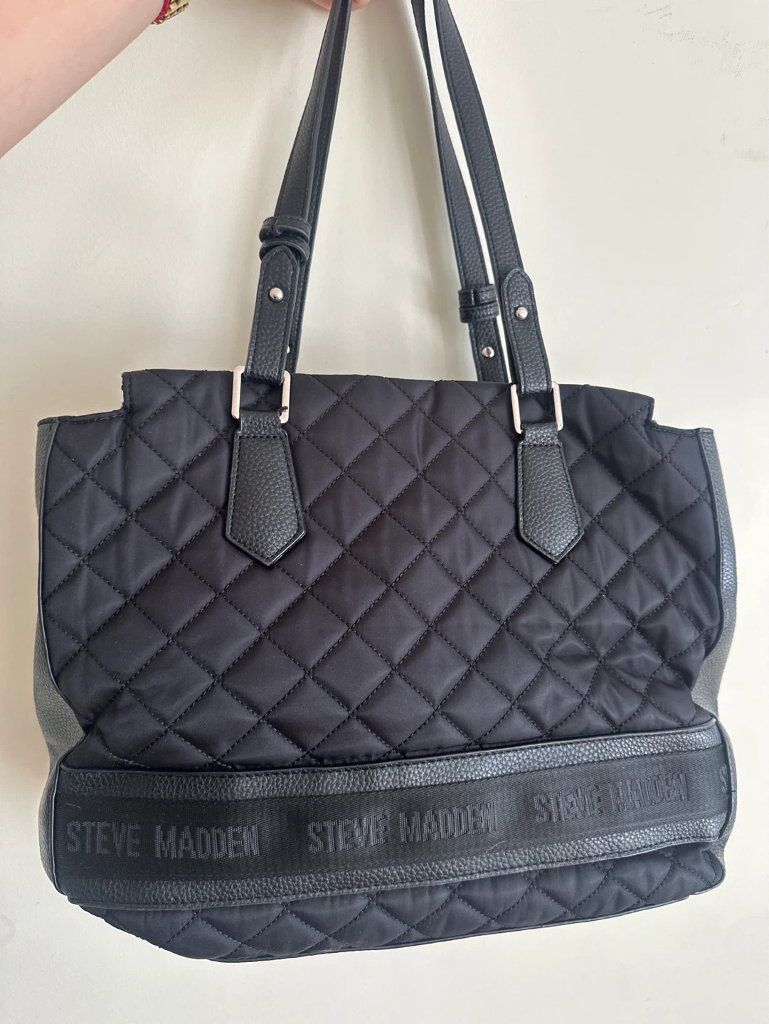Steve Madden Black Quilted Tote Bag - photo 2