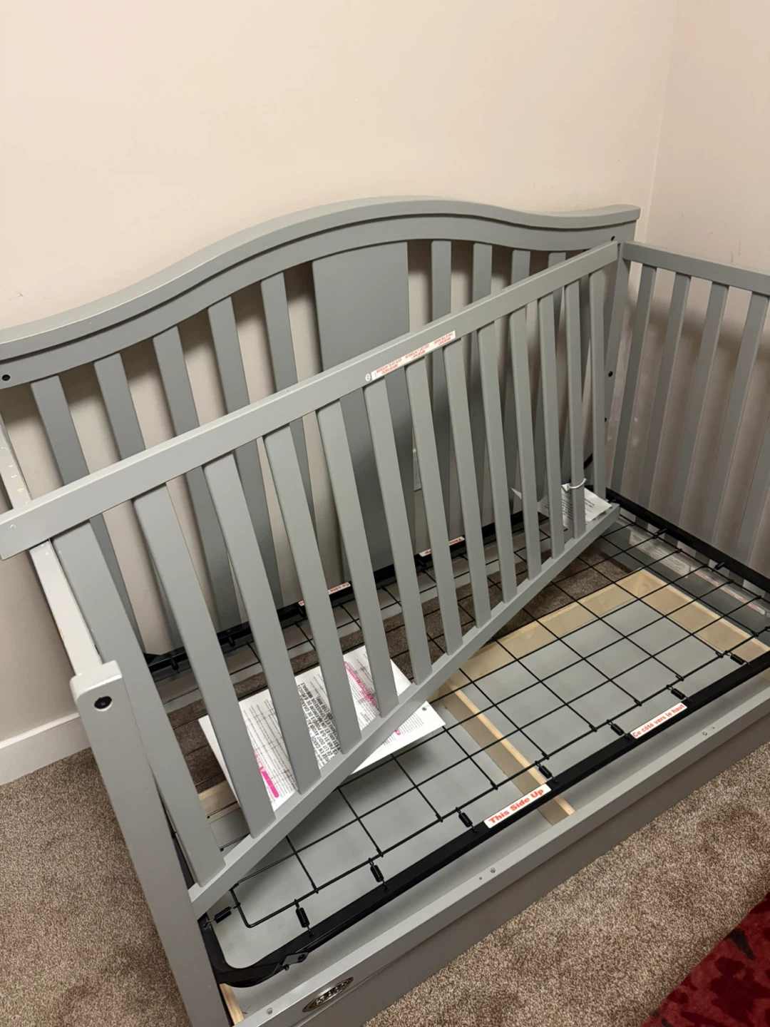 Grey Convertible Crib - photo 4
