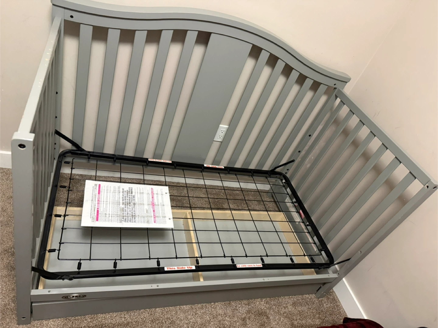 Grey Convertible Crib - photo 2