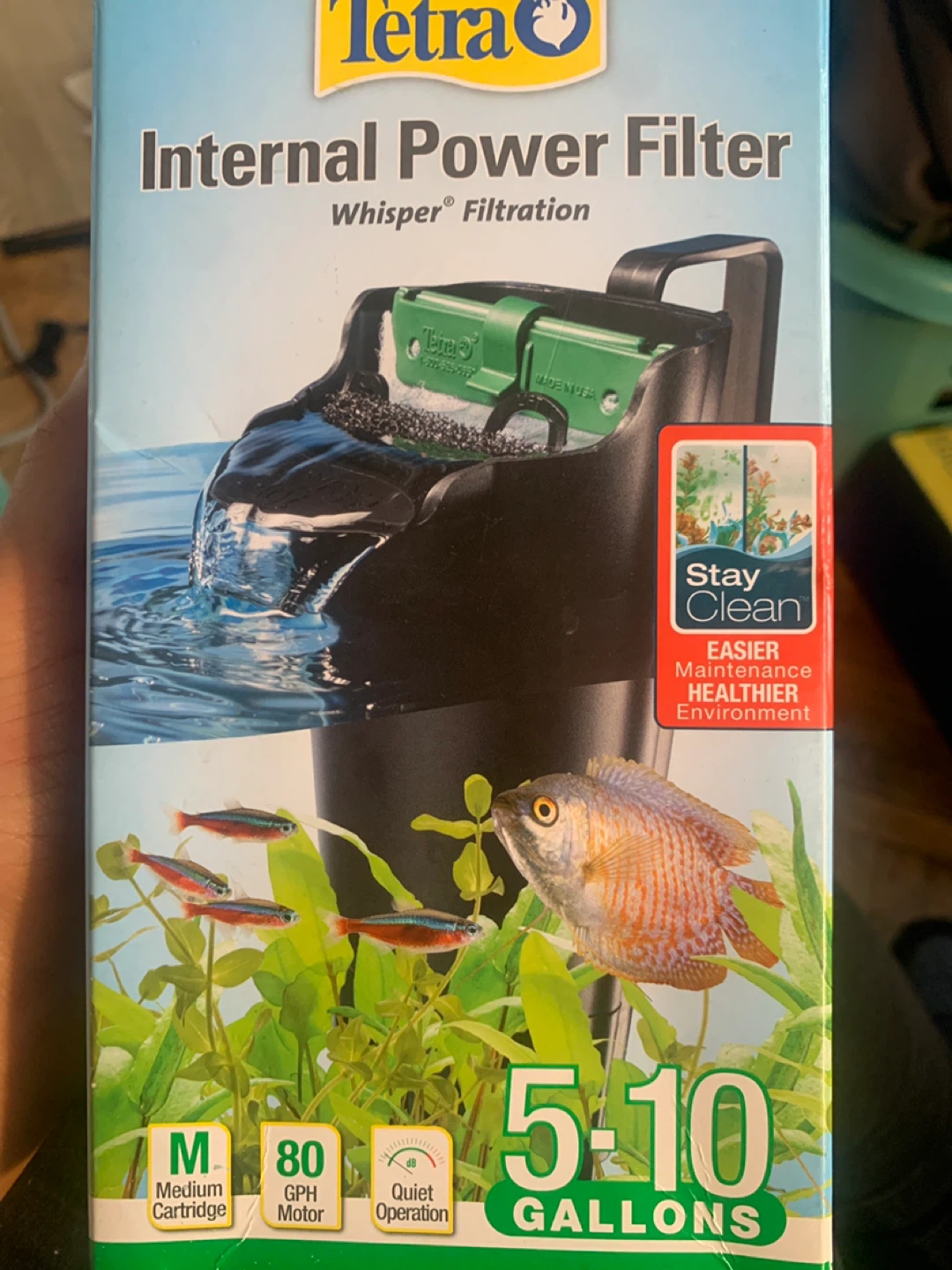 Tetra Internal Power Filter for 5-10 Gallon Aquariums