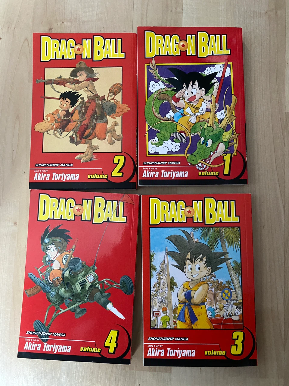 Dragon Ball Manga Volumes 1-4 by Akira Toriyama