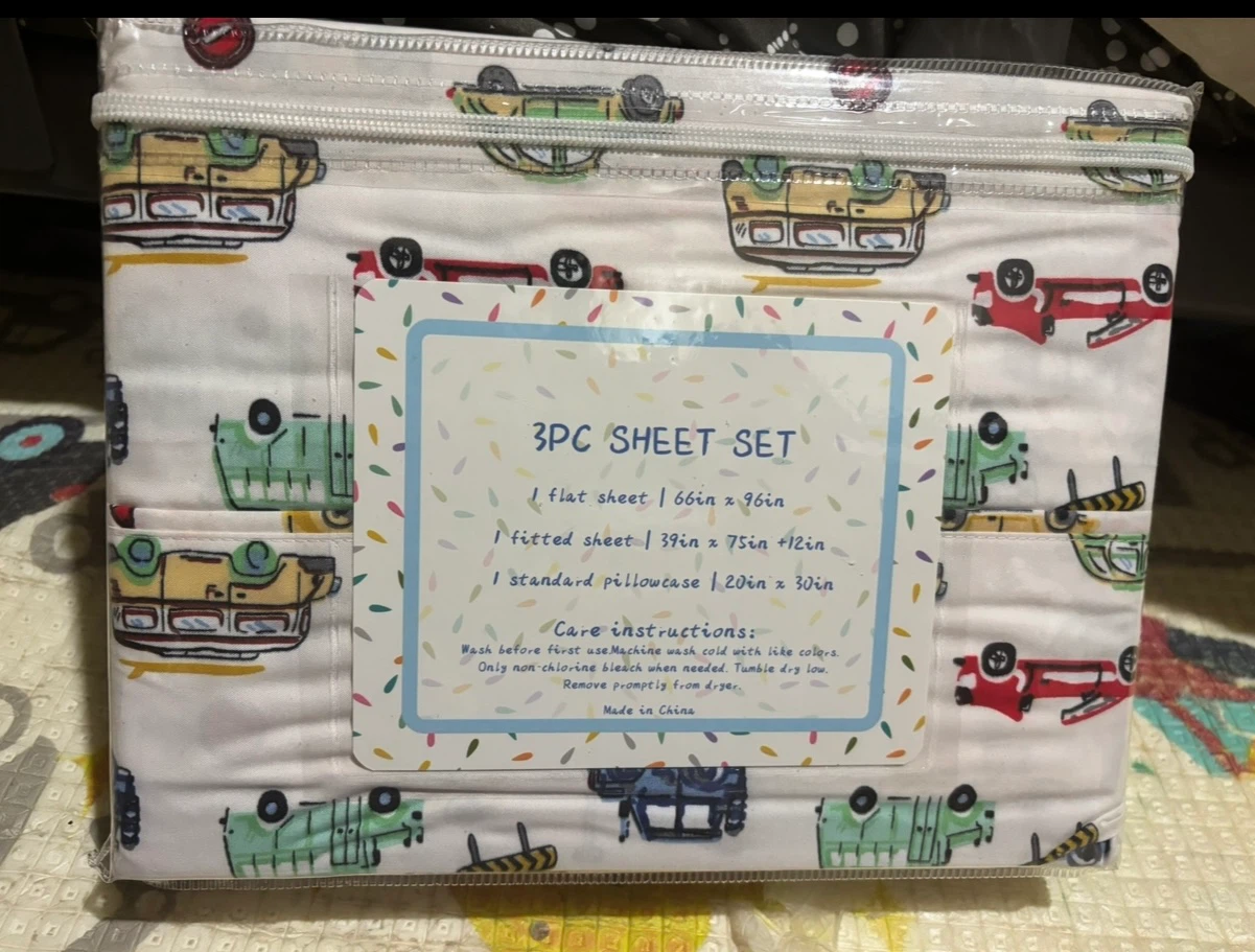 3PC Twin Microfiber Kids Bedding Sheet Set - photo 2