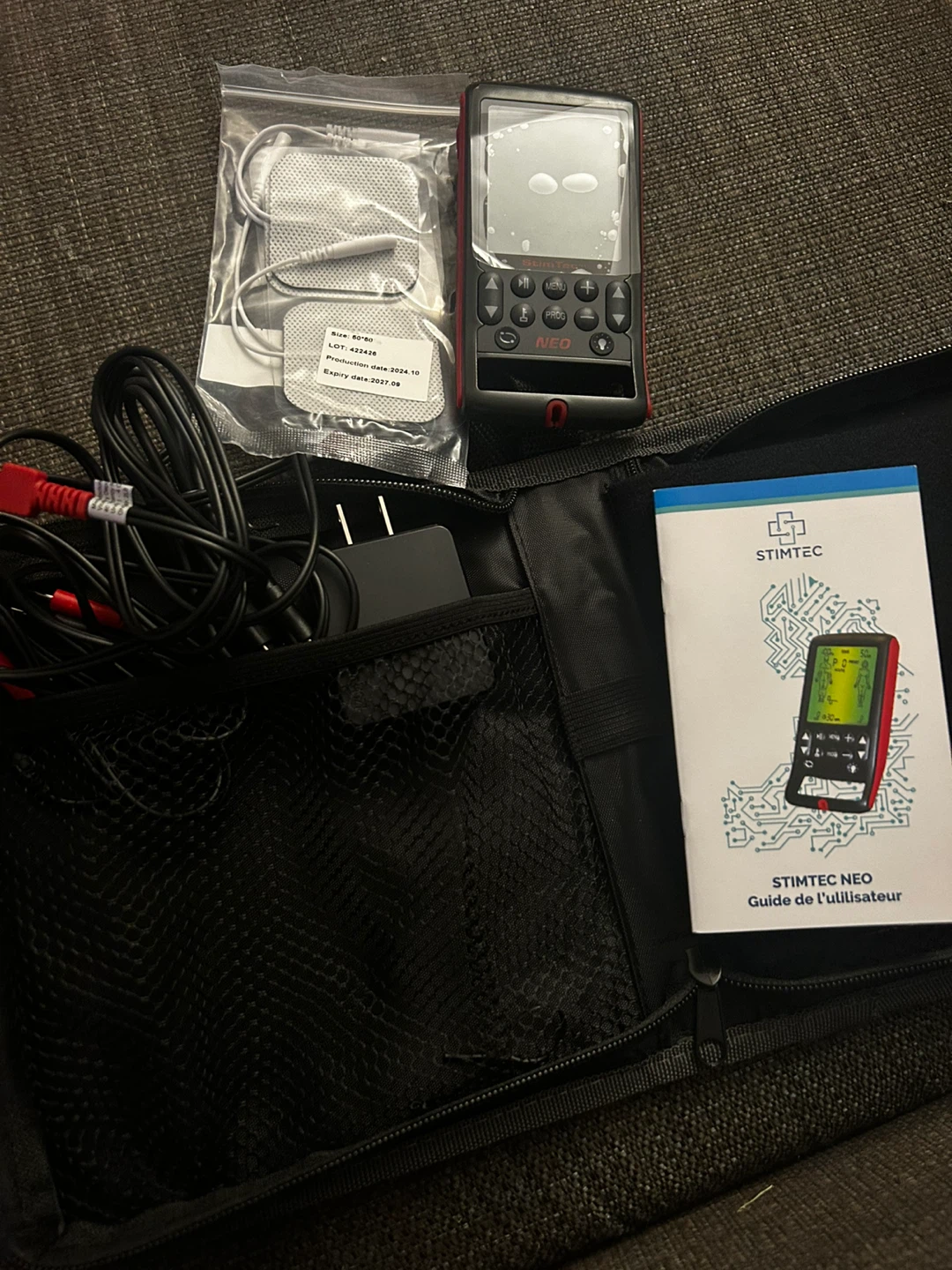 StimTec NEO TENS Machine / Muscle Stimulator – Complete Set