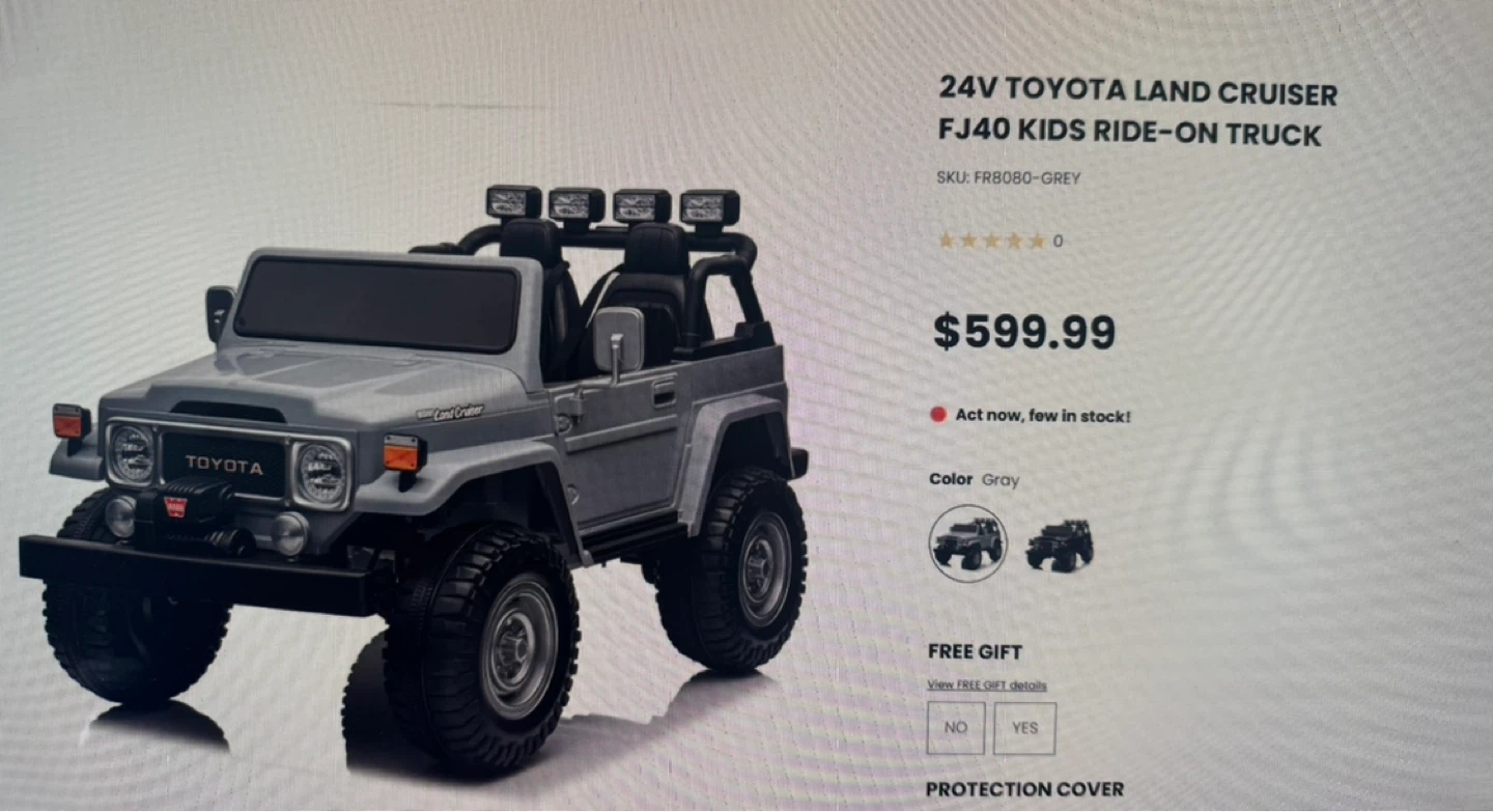 Red 4X4 Electric vehicle AS IS - photo 4