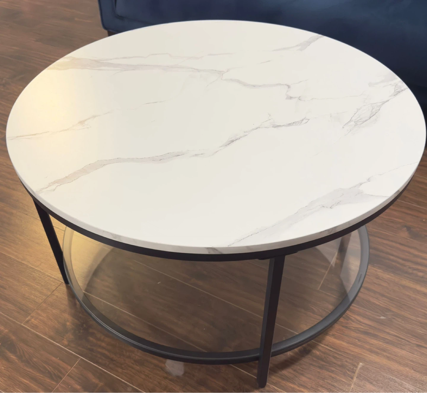 Round Marble Top Coffee Table - photo 2