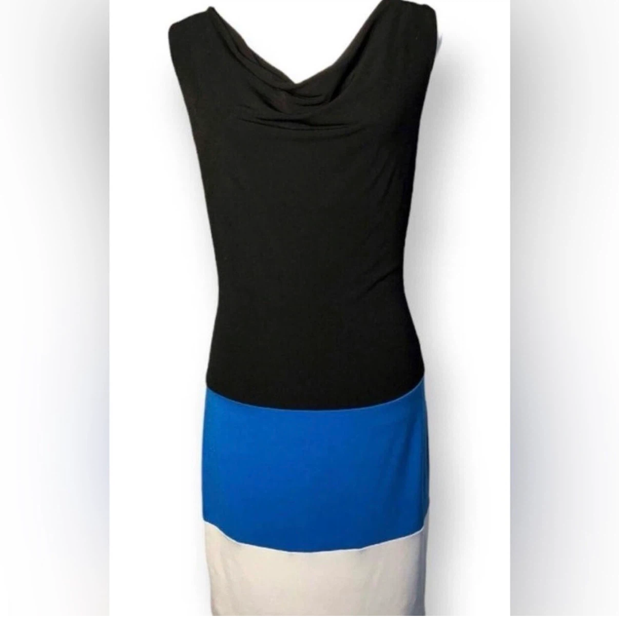 Michael Kors Cowl- Neck Colour Block Dress