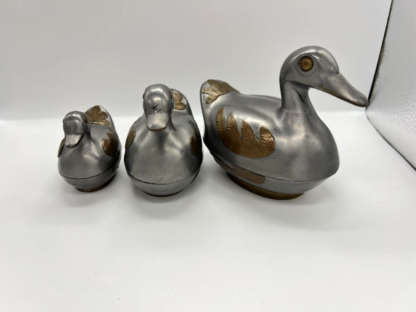 Set of 3 Vintage Duck Trinket Boxes - photo 2