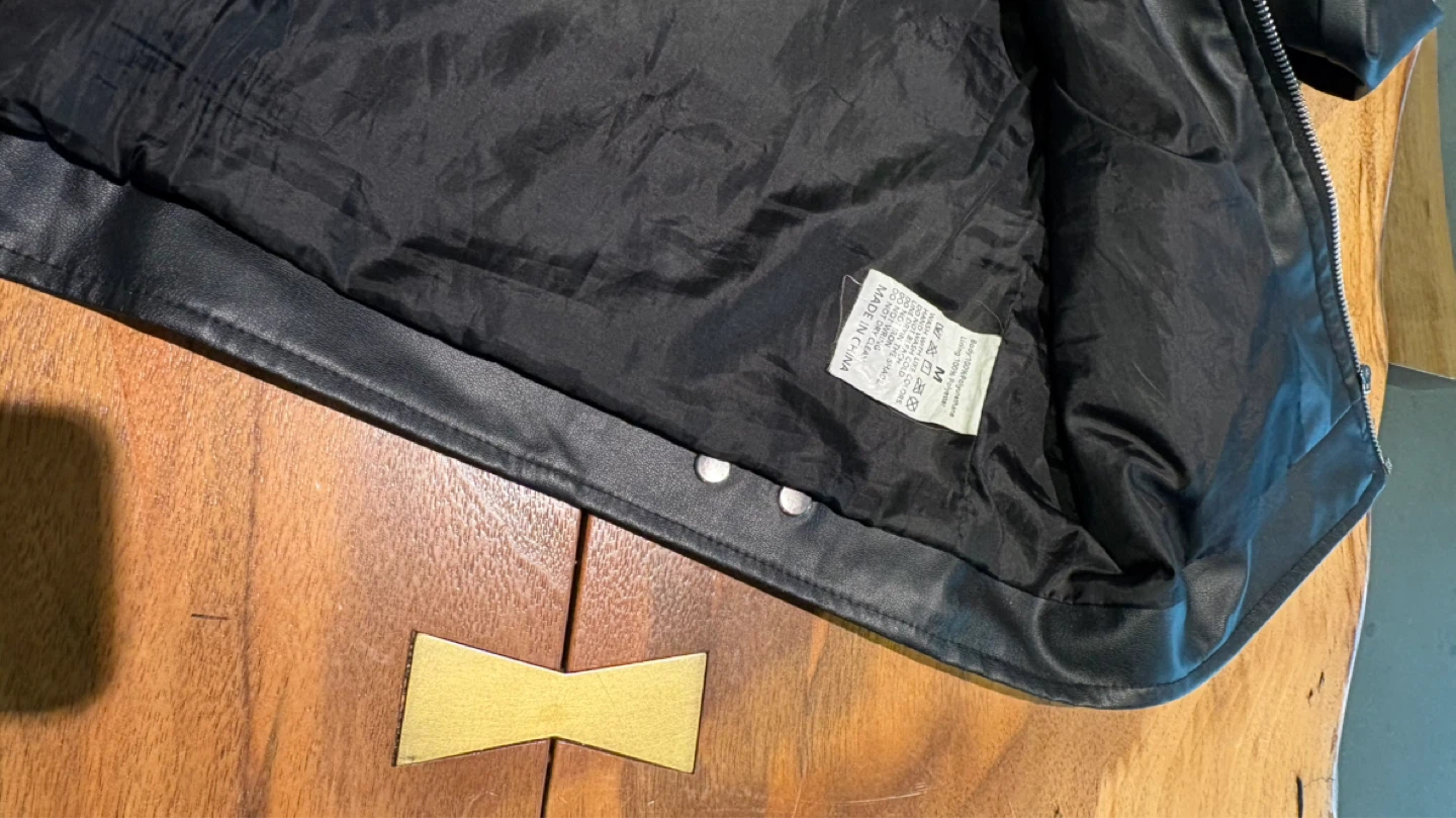 Black Faux Leather Moto Jacket - photo 2
